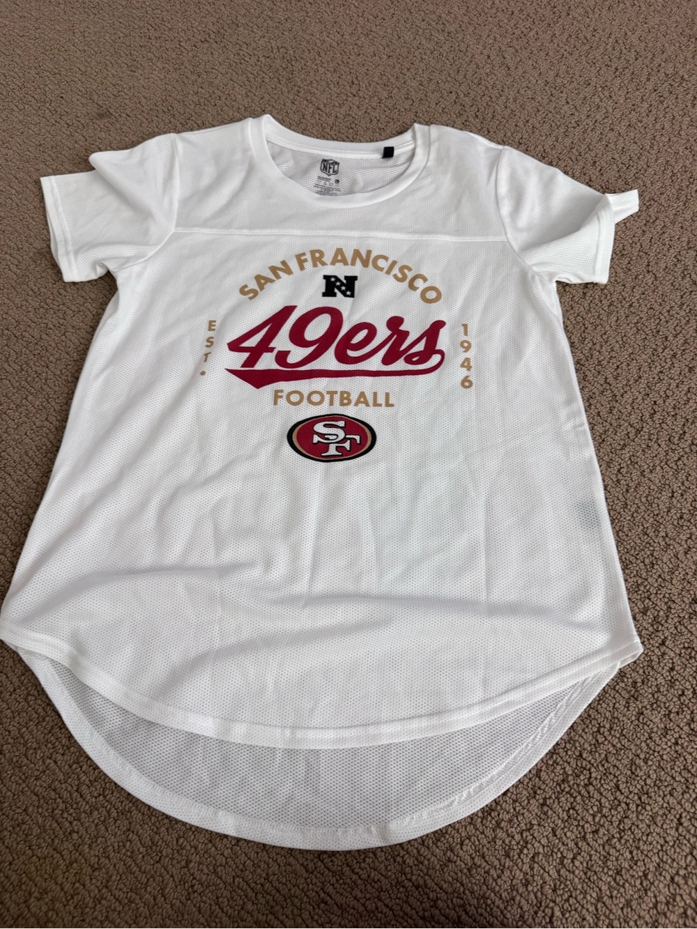 San Francisco 49ers White Short Sleeve Tee by NFL